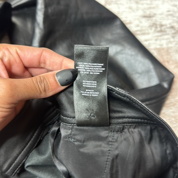 Babaton Cropped Leather Pants size 6 - Picture 5 of 12